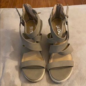 Beige Wedges